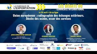 Miniature : Union européenne : radiographie des échanges extérieurs. Déclin des usines, essor des services !