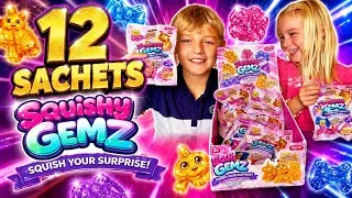 Miniature : OUVERTURE DE 12 SQUISHY GEMZ !! Qui aura un Squishy Doré Rare ??