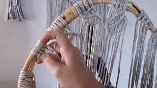 Miniature : feuilles arbre de vie en macramé