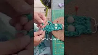 Miniature : chouette porte clé macramé