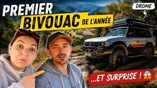 Miniature : Premier bivouac de l’année dans la Drôme… surprise