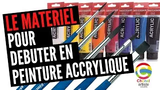 Miniature : #1 - Matériel indispensable pour débuter en peinture acrylique