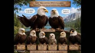 Miniature : Aigle et sa copine presente leur fammille
