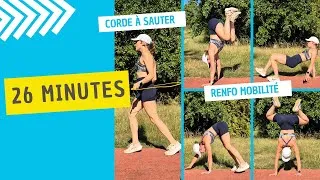 Miniature : 26min CORDE A SAUTER + Renforcement mobilité appui sur les mains