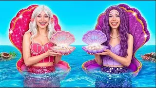 Miniature : Sirène ROSE vs Sirène VIOLETTE ✨🧜‍♀️ Kit de relooking au secours !