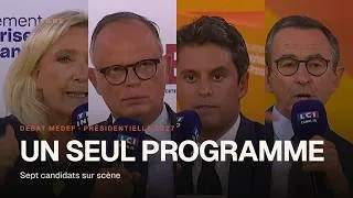 Miniature : Débat Medef : sept candidats, un seul programme