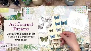 Miniature : Art Journal Dreams | A Beginner-Friendly Mixed Media Art Journaling Class