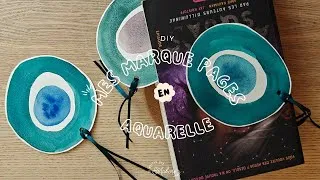 Miniature : DIY – Marque-pages “œil porte-bonheur” en aquarelle (nazar boncuk)