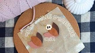 Miniature : Tuto DIY : Mes boucles d’oreilles en cuir – Un modèle pétale à créer soi-même