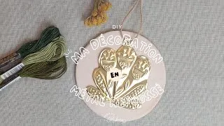 Miniature : Tuto DIY : DIY – Ma décoration murale en métal repoussé (motif fleuri)