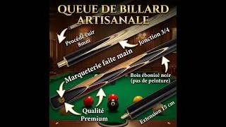 Miniature : Queue de billard Artisanale faite main Phénix
