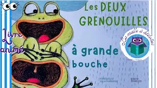 Miniature : Les 2 grenouilles à grandes bouches 🐸 Livre animé pour enfants 🐊@La malle à histoires