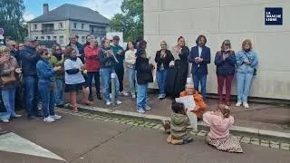Miniature : Environ 200 personnes se sont réunies à Coutances pour rendre hommage à Lyhanna