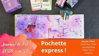 Miniature : Journal de PII n°27  Une bulle de fraicheur grâce à la simplicité de cette page d'art jounal