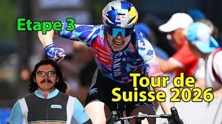 Miniature : 🚴‍♂️Tour de Suisse 2026🇨🇭 : Etape 3 Débrief (Narvaez, Dickson, Bäckstedt...)