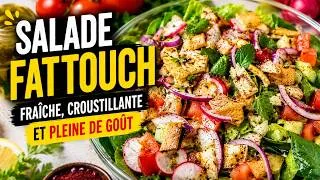 Miniature : La vraie Salade Fattouch 🥗 Une recette libanaise fraîche et croustillante