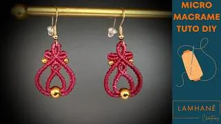 Miniature : Tutoriel Boucles d’oreilles micro macramé "Clara"