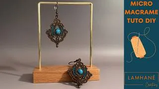 Miniature : Tutoriel Boucles d’oreilles micro macramé "Iris"