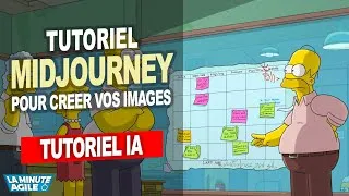 Miniature : Tutoriel Midjourney gratuit pour nos images scrum et agile avec l' IA intelligence artificielle