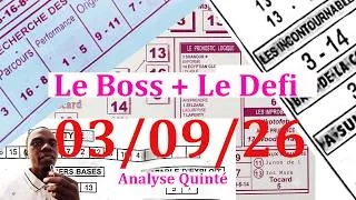 Miniature : 🚨🚨 Le BOSS Jeudi 03 Septembre 2026 - Analyse : Paris-Longchamp (R1) 1ère course – Prix de Longchamp