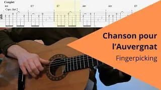Miniature : Chanson pour l’Auvergnat – Version fingerpicking avec tablature
