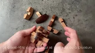 Miniature : Solution casse tête en bois - CT0001
