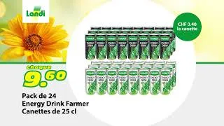 Miniature : LANDI Publicitée télévisée sem. 29 | Stérilisateur Prima Vista / Energy Drink Farmer Canettes