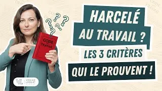 Miniature : Victime harcelement moral au travail ? Les 3 critères pour le prouver ! | Virginie Langlet Avocat