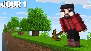 Miniature : J'ai Survécu 100 JOURS dans 1 CHUNK de Large sur Minecraft Hardcore