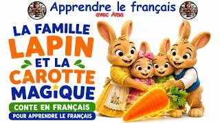 Miniature : Histoire facile en français : La famille Lapin