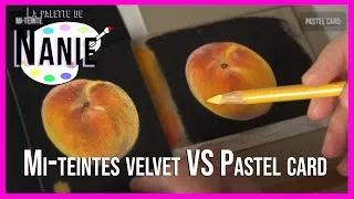 Miniature : Test de deux "nouveaux" papiers pastel -Mi-teintes velvet Canson & pastel card mixed media Sennelier