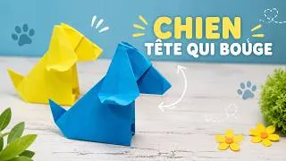 Miniature : Origami Chien Tête Qui Bouge 🐶 | Chien en Papier Facile