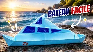 Miniature : ⛵ Bateau en Origami Facile | Tutoriel Papier DIY Rapide