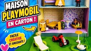 Miniature : 🏠 Maison Playmobil en Carton ✂️ DIY Facile et Économique