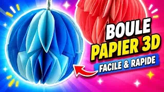 Miniature : ✨ BOULE EN PAPIER 3D FACILE ✂️ DIY Déco Maison Facile et Rapide