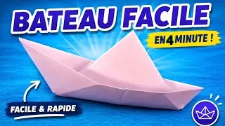 Miniature : ⛵ Comment faire un bateau en papier facile | Origami rapide