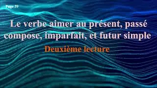 Miniature : Le verbe aimer au présent, passé composé, imparfait, et futur simple