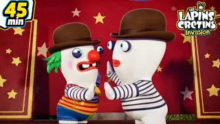 Miniature : Cirque Crétin : Le Lapin Crétin veut devenir clown… 🤡 🎪| Les Lapins Crétins Invasion| Dessin animé