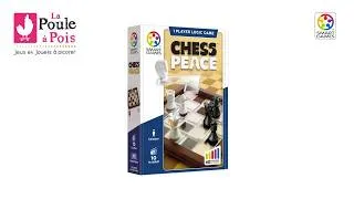 Miniature : Chess Peace de SmartGames,  jeu de logique sur le thème des échecs pour jouer en solo dès 10 ans.