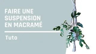 Miniature : Tuto DIY : une suspension en macramé pour vos plantes !