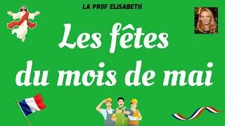 Miniature : Les fêtes du mois de mai en France - Niveau A1/A2 de FLE