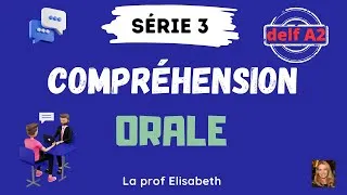Miniature : Exercices de compréhension orale du français. Niveau A2 de FLE. Delf A2. French Listening Exercises