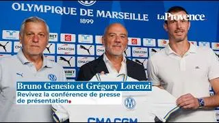 Miniature : OM : "Je connais le contexte", revivez la présentation de Bruno Genesio et Grégory Lorenzi