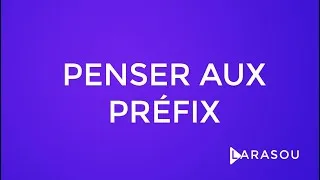 Miniature : 7- Toujours penser aux préfix