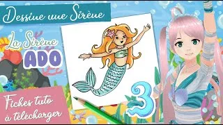 Miniature : Dessine une Sirène Adolescente (3)