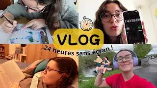 Miniature : VLOG #33 - 24h pour réduire mon temps d'écran 🏃🏻‍♀️⏱️