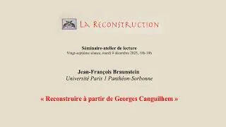 Miniature : Canguilhem : Jean-François Braunstein
