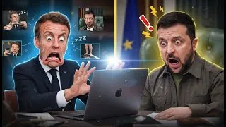 Miniature : Macron TROLL Zelensky en pleine réunion Zoom