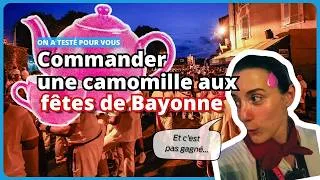 Miniature : On a testé pour vous : commander une tisane aux fêtes de #bayonne (spoiler : c'est chaud)