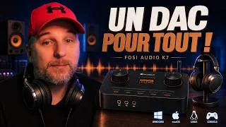 Miniature : Fosi Audio K7 : le DAC Hi-Fi et gaming qui lit le DSD natif !